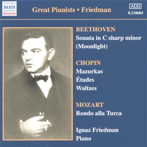 Great Pianists – Friedman Complete Recordings Vol. 1 / Naxos