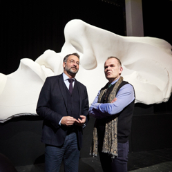 Intendant Hein Mulder (links) und GMD Francois-Xavier Roth, Foto: Teresa Rothwangl