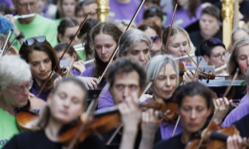 Mitspieler beim Symphonic Mob des DSO., Foto: Kathleen Pracht