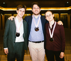 Preisträger Fagott v.l.n.r.: Jappe Dendievel (2. Preis), Enrico Bassi (1. Preis), Laure Thomas (3. Preis), Foto: Daniel Delang