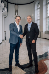 (v.l.n.r.) Dr. Christoph Dittrich und der Chemnitzer Bürgermeister Ralph Burghart, Foto: Nasser Hashemi